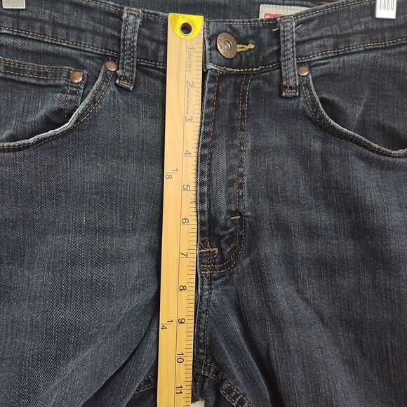 Wrangler Jeans Men's Size 29 x 30 Dark Wash Blue Straight Leg - Picture 4 of 10